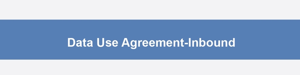 Date Use Agreement, Inbound